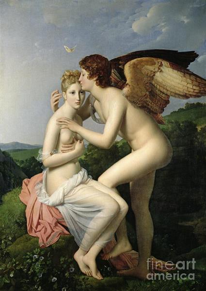 Psyche Receiving the First Kiss of Cupid - François Gérard