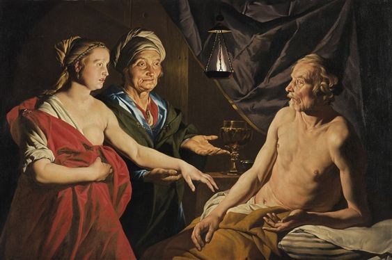 Sarah Leading Hagar to Abraham, 1637 - 1639 - Matthias Stomer