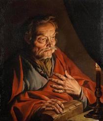 Saint Matthew by candlelight - Matthias Stom