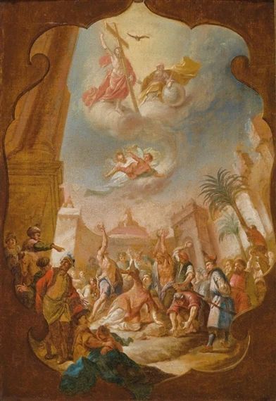 The Martyrdom of Saint Stephen - Bartolomeo Altomonte