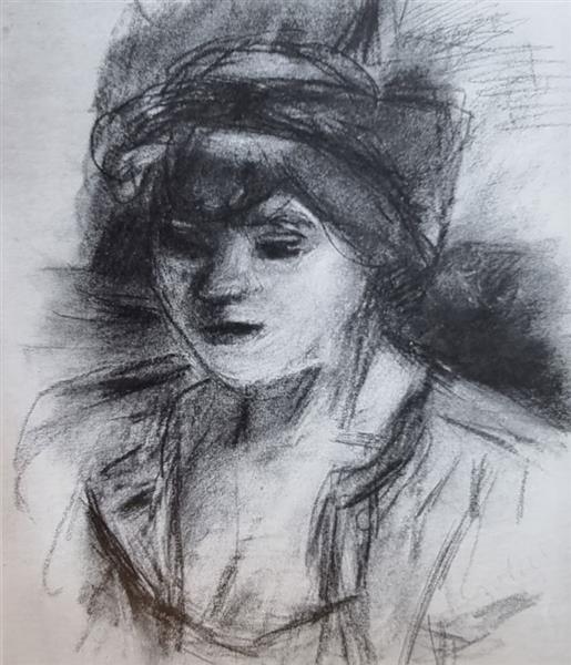 Portrait of Girl, 1950 - Bela Czobel