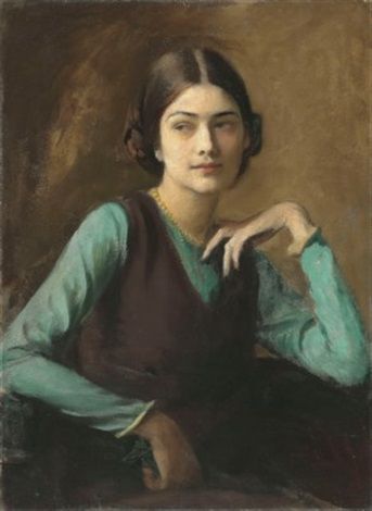 Portrait of Clotilda von Derp Frau Sakharoff - George Spencer Watson (1869 1934)