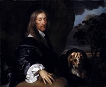 Portrait of a Gentleman with a Dog, Probably Sir Thomas Tipping - Gilbert Soest