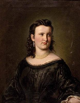 Porträt der Baronessa Maria Prato-Clodi (Traunkirchen 1845) - Hans Brunner