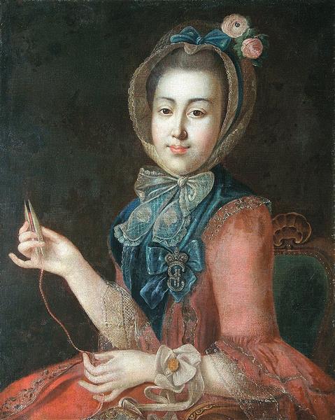 Портрет графини А.П. Шереметевой-младшей - Ivan Argunov