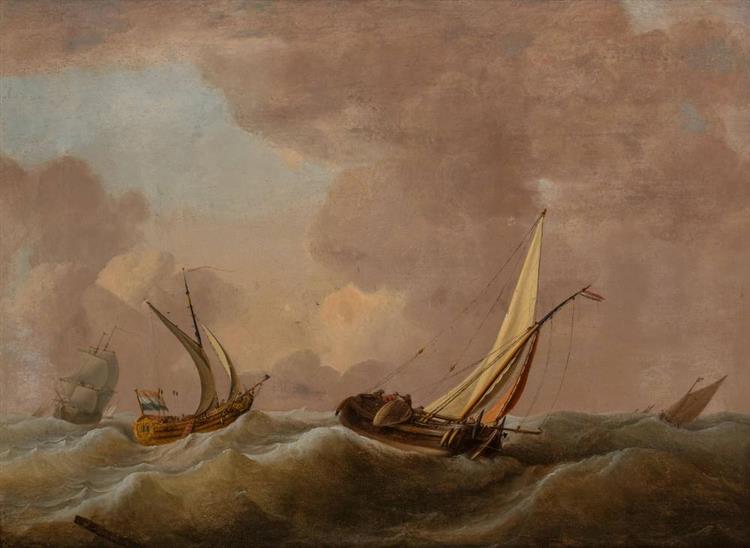 Dutch shipping in choppy seas - Jan van Os
