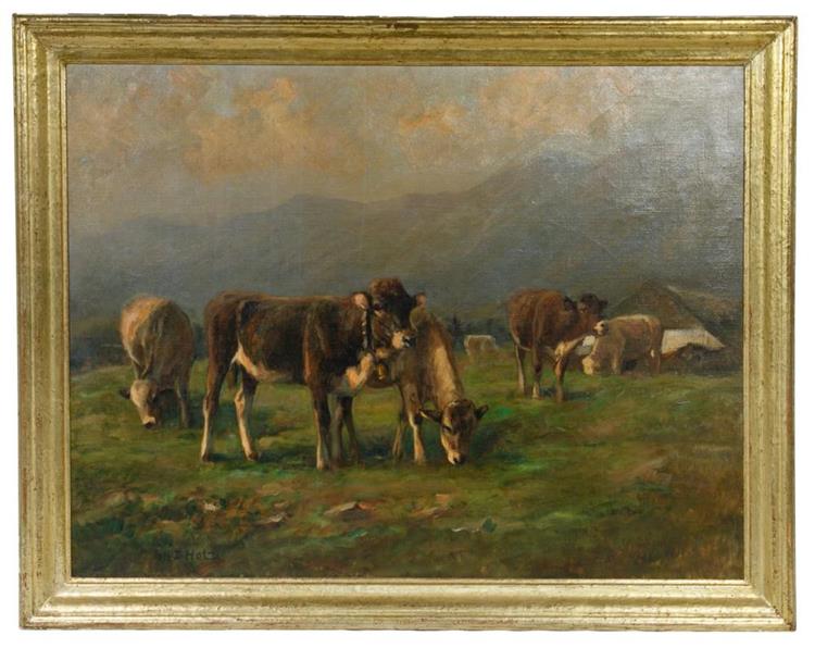 Jersey cows grazing - Johann Daniel Holz