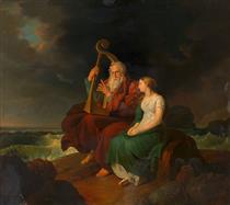 Ossian and Malvina - Johann Peter Krafft