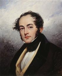 Portrait de Paul de Kock (1793-1871), romancier et auteur dramatique - Joseph Desire Court