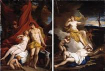 VENUS AND ADONIS; DIANA AND ENDYMION - Louis Cheron