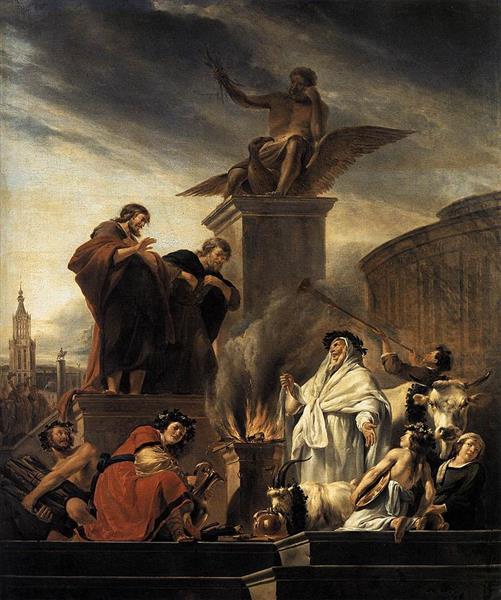Paul and Barnabas at Lystra - Nicolaes Pietersz. Berchem