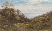 Landscape with Sheep - Alfred Augustus Glendening, Sr.