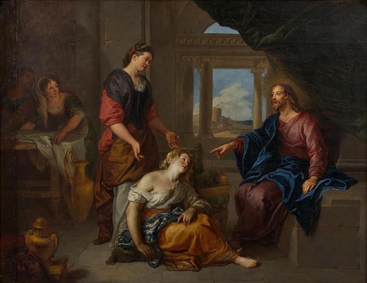 Le Christ chez Marthe et Marie - Charles de La Fosse