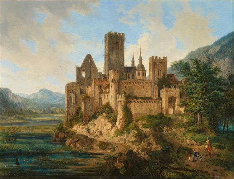 View of a Castle - Domenico Quaglio the Younger
