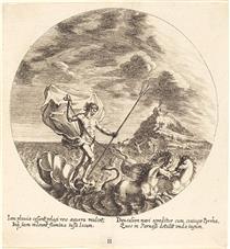 Deucalion and Pyrrha Land on Parnassus - Georg Andreas Wolffgang the elder
