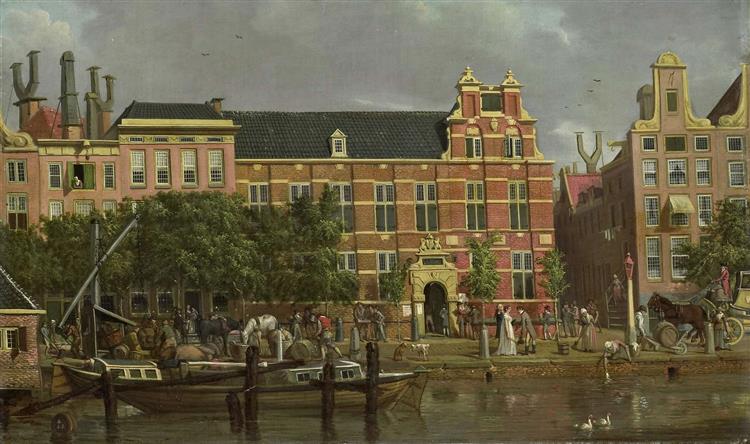 The Latin school on the Singel, Amsterdam - Jacob Smies