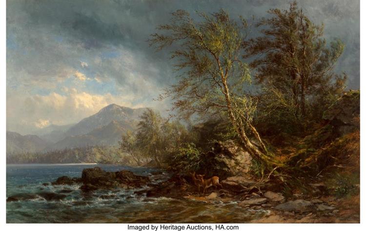 View of Loon Lake - James McDougal Hart