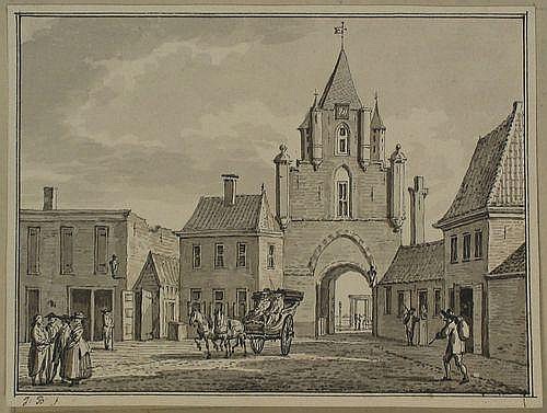 Sparrewouder poort te Haarlem van binnen - Jan Bulthuis