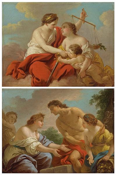 The Robe; and The Third Estate - Louis Jean Francois Lagrenee