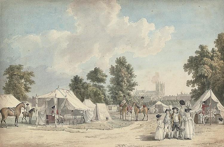 The Encampment, St James's Park, London - Paul Sandby