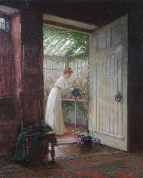 Watering the Garden Room - William Banks Fortescue