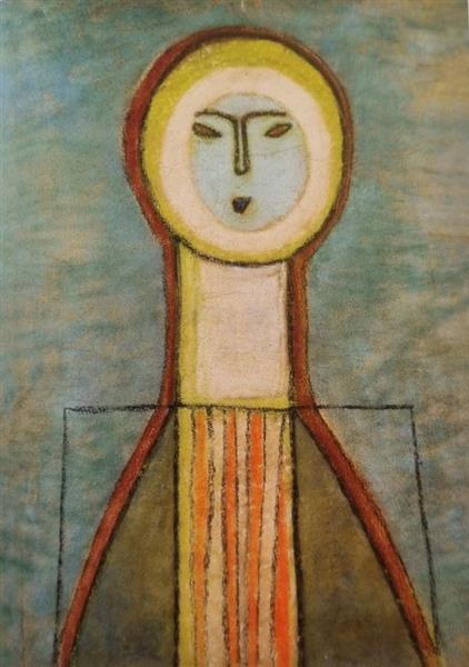 Vajda Lajos Girl Icon, 1936 Pastell on Paper, 59x39cm, 1936 - Vajda Lajos