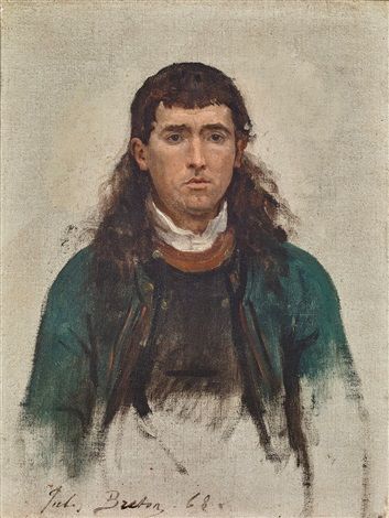 Portrait of a man - Jules Breton