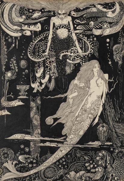 Andersen's Fairy Tales 1916 - The Little Mermaid and the Sea Witch, c.1916 - 哈利·克拉克