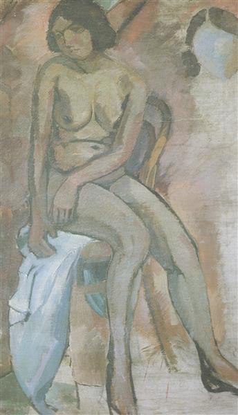 Female Model, 1912 - Lyubov Popova