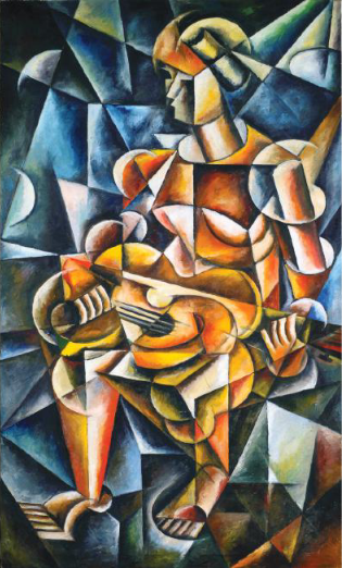 Figure Playing a Guitar - Lioubov Popova