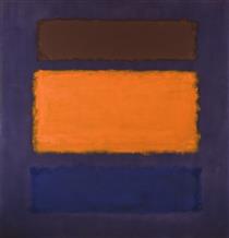 Brown, Orange, Blue on Maroon - Mark Rothko