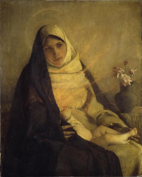 Madonna of the Rose, 1885 - Pascal Adolphe Dagnan-Bouveret