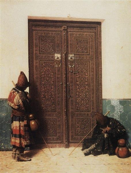 At the Door of a Mosque, 1873 - Василь Верещагін