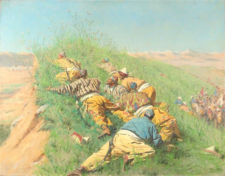 Spying out, 1873 - Vasily Vasilievich Verechagine