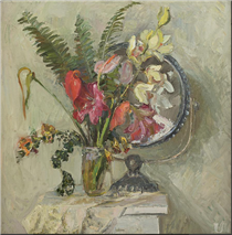 Exotic Flowers In The Mirror - Mykhailo Vainshtein