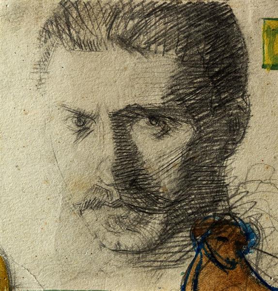 Self Portrait, c.1910 - Михаил Бойчук