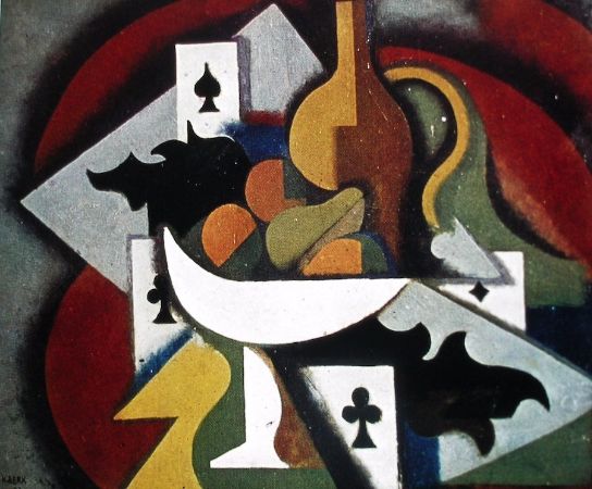 Playing Cards Still Life, 1933 - Nurullah Berk