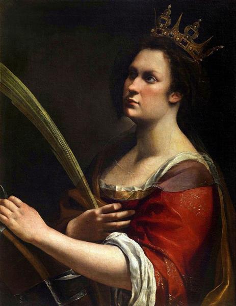 Self Portrait as Saint Catherine of Alexandria, 1619 - Artemisia Gentileschi