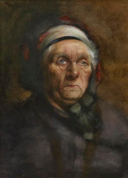 Head of An Old Woman, 1895 - Frances Mary Hodgkins