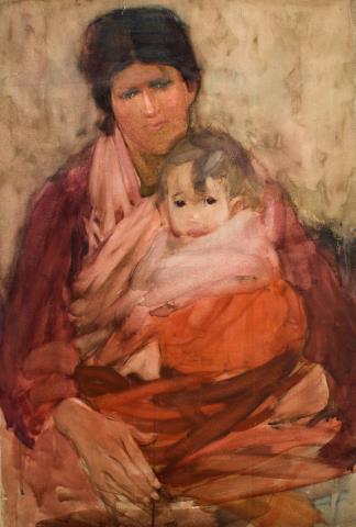 Untitled (Mother and Child), 1903 - Frances Mary Hodgkins