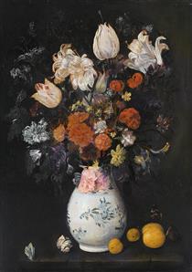 Flowers in a Vase - Judith Leyster
