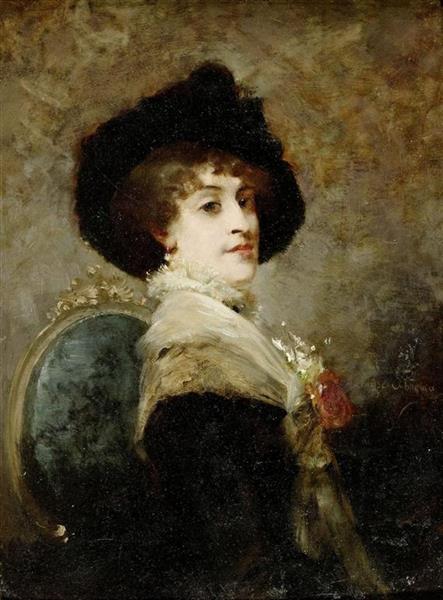 Portrait of a Parisian Lady - Louise Abbéma