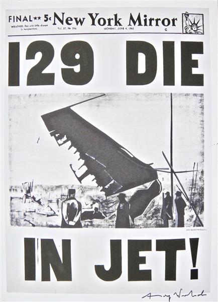 129 Die in Jet!, 1962 - Энди Уорхол