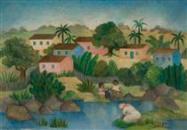 Landscape with Laundress - Tarsila do Amaral
