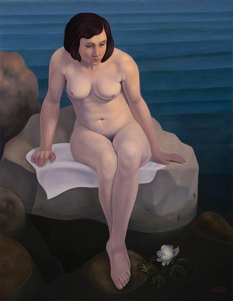 Nude by the sea / The rose of the sea, 1935 - Cagnaccio di San Pietro