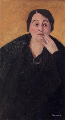 Portrait of Miss Tarello - Феличе Казорати