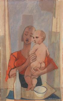 The Morning (Motherhood) - Felice Casorati