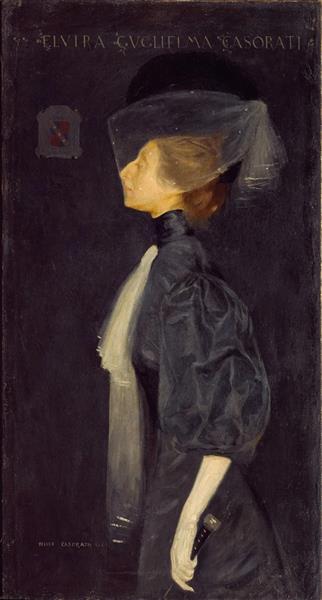 Portrait of a lady, 1907 - Феличе Казорати