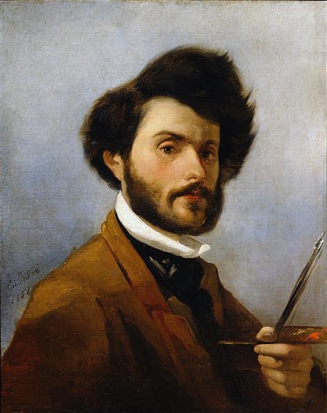 Self-portrait, 1854 - Джованни Фаттори