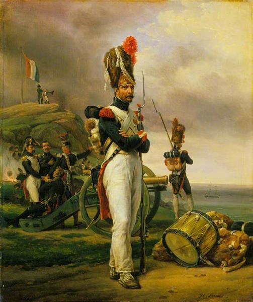 A Grenadier of the Imperial Guard on the island of Elba, c.1819 - Орас Верне